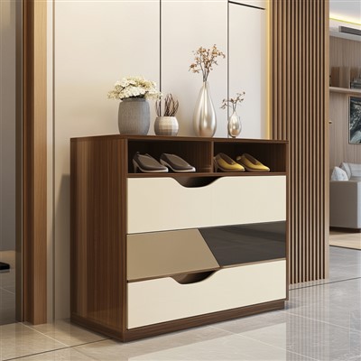 Massivholzschuhschrank